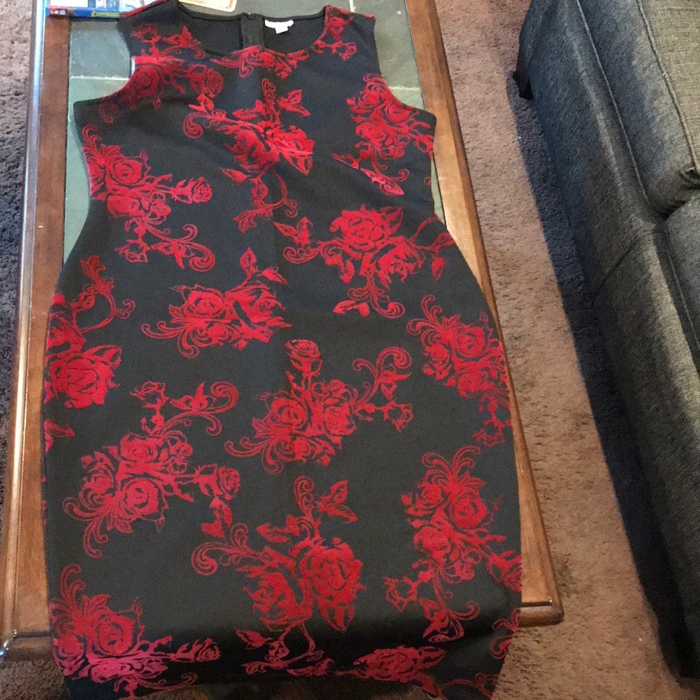 Black and red dress